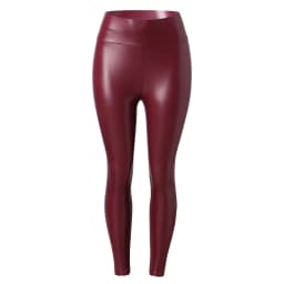 Solid Pu Leather Leggings Women's High Waist Faux Leather Stretch Skinny Long Leggings Plus Size Tights Bell Bottoms For Women