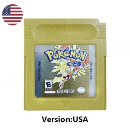 %Many style pokémon cards Red Blue Crystal Golden Green Silver Yellow GBC Game Card 16Bit Video Game CartridgeConsole Card GB/SP