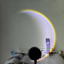 USB Sunset Lamp LED Rainbow Neon Night Light Projector Photography Wall Atmosphere Lighting for Bedroom Room Decor Nightlights