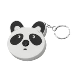 Cartoon Tape Measure 0-150cm 0-60 Inch Mini Portable Cute Animal Shape Key Ring Automatic Tape Measure Panda Frog Piggy Tiger