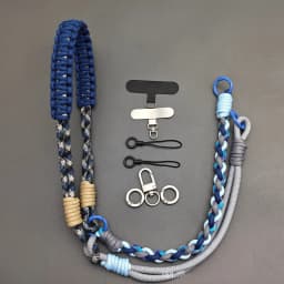 Multi-purpose Adjustable DIY Hand Braided Phone Lanyard Detachable Bag Strap Outdoor Anti-lost Shoulder Strap Accessories
