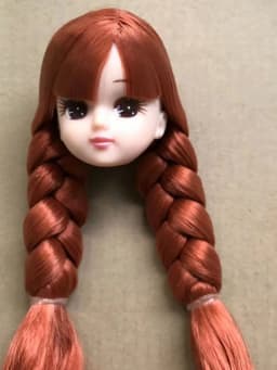 Licca Doll Head Princess DIY Toy Rare Collection Long Hair Doll Parts 1/6 Princess Doll Accessories Colorful Hair Doll Heads