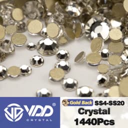 VDD AAAAA High Quality Glass Rhinestones Crystal AB Flatback Glitter Strass Stones For Nail Art DIY Crafts Clothes Decorations