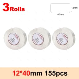Niimbot D11 D110 White Paper Rolls Thermal Label Printer Waterproof Self Adhesive Tapes 15mmx30mm D101 Label Sticker 3/5/10Rolls