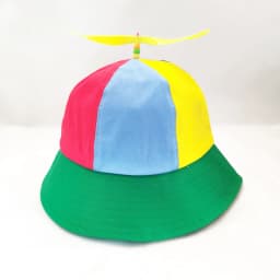 New Custom Logo Parent Child Cotton Helicopter Propeller Bucket Cap Outdoor Unisex Color Matching Sun Protection Fisherman Hat