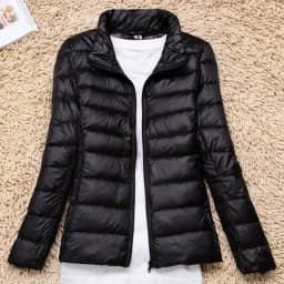 Women's Ultralight Thin down Jacket Quilted Coat Hooded Lightweight Silk Fiber Fill Fall Fashion Ladies' Premium Clothing