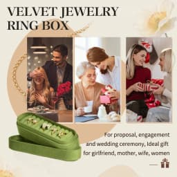 TAIMY Velvet Ring Display Tray Portable Ring Storage Case Custom Logo Jewelry Box High-end Business Display Tray