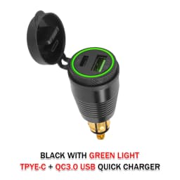 Motorcycle Quick Charger USB Type-C QC 3.0 Power Adapter Socket Plug For BMW R1100RT R1250GS Adventure R1200GS GS1200 ADV LC