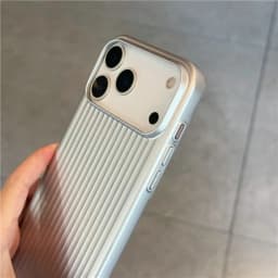Electroplated 3D Stripes Pattern for Magsafe Magnetic Case For iPhone 17 17Pro 16 15 14 Pro Max Matte Shockproof Hard PC Cover