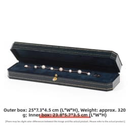 Ele European Sle Nelace Bracelet Ring Earring Box High End Jewelry Paaging Box with Octagonal Bule for Gifts
