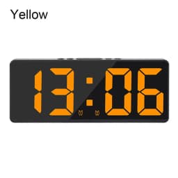 Voice Control Digital Alarm Clock Teperature Snooze Night Mode Desktop Table Clock 12/24H Anti-disturb Funtion LED Clocks Watch