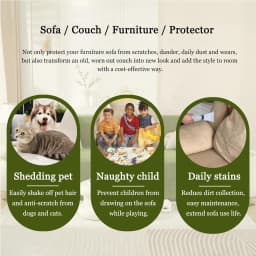 Sofa Covers Herringbone Jacquard Modern Minimalism Couch Cover Wear Resistant Couch Cover, Washable Pet Sofa Slipcovers for Dogs