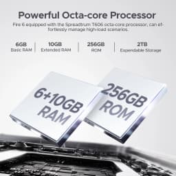 DOOGEE Fire 6 Rugged Phone Thermal Imaging 10400mAh Large Battery 6.56" 16GB(6+10) 256GB 50MP AI Main Camera Mobile Phone