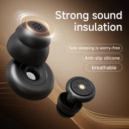3D Sleep Eye Mask for Sleeping - Insomnia Relief, Light Blocking - Eye Cover - Adjustable Strap ,With Noise Cancelling Earplugs