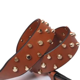 Leather Bag Replacement Strap Adjustable Metal Rivet Handbag Shoulder Straps Bag Belt Handle Crossbody Purse DIY Accessories