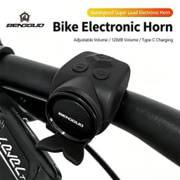 Bicycle Electric Bell USB Rechargeable MTB Scooter Road Bike Handlebar Horn 4 Modes Sound Alarm Ring Bell Cycling Accessories