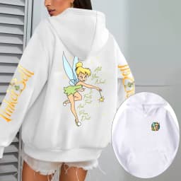Tinker Bell Anime Men Cartoon Hoodie Women Pullover Tops Outdoor New Fashion Autumn Spring Couple Sweatshirts Clothes