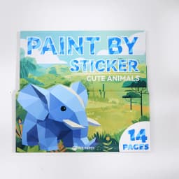 Mr Paper 14sheets/bag Sticker Book Students' Handmade 3D Geometric Collage DIY Stickers Early Educational Stickers For Journal