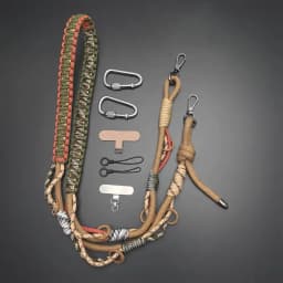Multi-purpose Outdoor Phone Hand-woven Lanyard Camera Crossbody Strap Tactical Replacement Adjustable Bag Strap Accessories