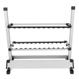 Fish Rod Rack Organizer Stand with 24 Groove Adjustable Height 73x32x72cm