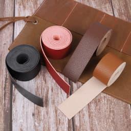 Microfiber Leather Tape Lychee Patte Soft Leather Cord for DIY Handmade Jewelry Bag Accessories Clothing Belt (2 Meters/Pieces)