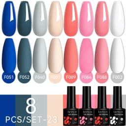 LILYCUTE 12PCs 7ml Nude Brown Red Nail Gel Polish Set Semi Permanent UV Gel For Nail Art Manicure Soak Off Gel Nail Polish Kit