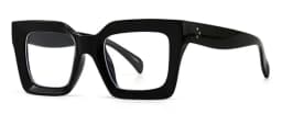Vintage Oversized Square Anti Blue Light Reading Glasses Women Men Finished Presbyopia Eyeglasses Customized Prescription Glass
