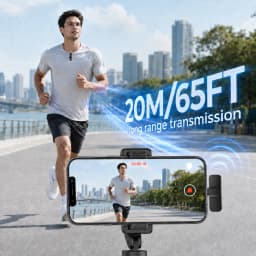 Wireless Lapel Microphone, Type-C Interface, Noise Reduction, Plug and Play, Suitable for Video Recording, Interviews, Live Stre