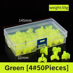 50Pcs/Lot Lightweight Accessories with Slots Sleeves Tool Durable Protector Caps Fishing Out Hook Cover Safety Treble Fish Gear