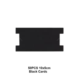 50pcs 10x5cm White Black Craft Paper Anklet Cardboard Bracelet Display Holder DIY Jewelry Packing Card Small Business Packages