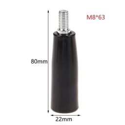 For Machinery M10*20mm 0.79in*80mm 3.94in Milling Machine Handle Industrial Equipment Handle Plastic And Metal