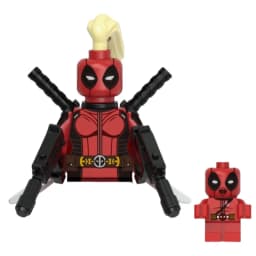 Blind Box Mini Building Blocks G0172 Figures Big Goblin Spiderman Iron Man Venom Captain Hawk Deadpool Armor Christmas Gifts Toy