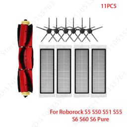 For Roborock S5 S50 S51 S55 S6 S60 S6 Pure Vacuum Cleaner Accessories HEPA Filter Mop Cloth Side Main Brush Spare Parts