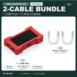 HMLAB ZNEO Gaming USB Hub - 2-to-3 Port, 8K Hz, Independent Power, With Screen, Trendy for Gaming Ambience Desk Setup