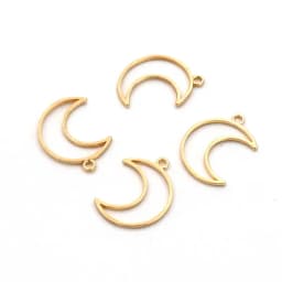 50pcs Mixed Star Moon Heart Earring Charm Metal Mold For Jewelry Making Diy Accessories Supplies Bracelet Pendant Wholesale