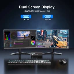 MSECORE MV9 Mini Gaming PC Intel Core I9-9900T RTX3050 6G Discrete Graphics DDR4 NVMe SSD WiFi5 BT5.0 HDMI DP Type-C 4K ESports