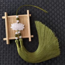 Plastic/Resin Lotus Sash Pendant Hanfu Accessories Double Tassels Streamer Waist Hanging Tassels Waist Ornament Ethnic Fashion