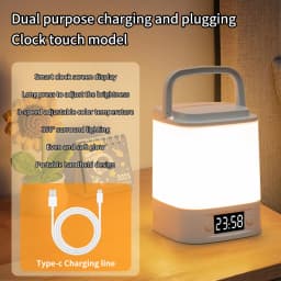LED Night Light Bedside Rechargeable Desk Lamp Bedroom Baby Feeding Eye Protection Sleep Children's Room LightS Table Lamp