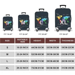 Thick Elastic Luggage Protective Cover Zipper Suit For 18-32 inch Bag Suitcase Covers Trolley Cover Travel Practical Accessories