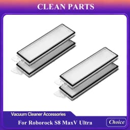 For Roborock S8 Maxv Ultra Vacuum Cleaner Accessories Mian Brush Side Brush Mop Pads Cloth Dust Bag Hepa Filter Spare Parts
