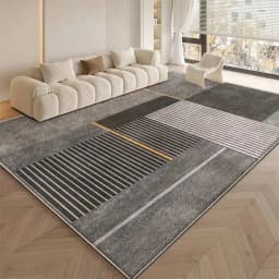 VIKAMA Modern Geometry Large Area Carpet for Living Room and Bedroom Floor Mat Anti-Slip Indoor Area Carpet Home Decoration