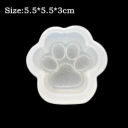 Mirror Diamond Cat Claw Epoxy Silicone Mold Crystal Cat Claw Key Chain Pendant Jewelry Casting Making Mould For Resin