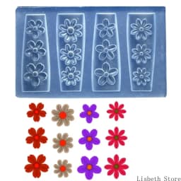 Flexible Silicone Carving Flower Art Mold for Crafting Intricate 3D Floral Designs in DIY Projects