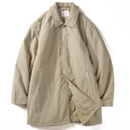 Men's Cotton Jacket Winter Lightweight Waterproof Mid-Length Warm Cotton Filled Casual Simple Turn-down Collar Coat