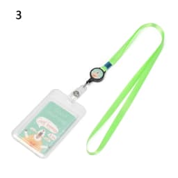1Pc Cartoon Cat Card Holder Candy Color ID Card Sleeve Retractable Reel Lanyard Identity Credit Cover Case Bank Bus Card Case