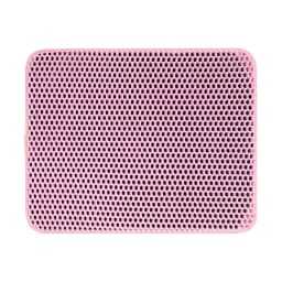 1PCS Cat Litter Mat 2-Layer Design Premium Sand Trapping Technology Waterproof Base Non-Slip Pet Floor Protector for Indoor Cats