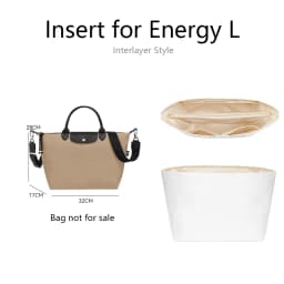 Bag Organizer Insert For Longchamp Energy Small Medium Mini Dupont Paper Support Insert Inner Bag Accessories
