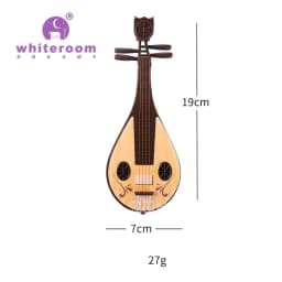 Retro Bjd Doll Accessories Chinese Style Decoration Props Screen Group Fan Flute Guzheng Musical Instrument Childrens Toy Gift