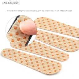 6 Pcs Slip Resistant Dot Bead Silicone Shoulder Strap Anti-slip Tape .Bag Strap Non-Slip Strip Adhesive Stickers