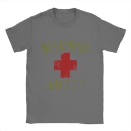 Novelty MASH 4077 T-Shirts for Men Crewneck 100% Cotton T Shirt Short Sleeve Tee Shirt Gift Idea Clothing